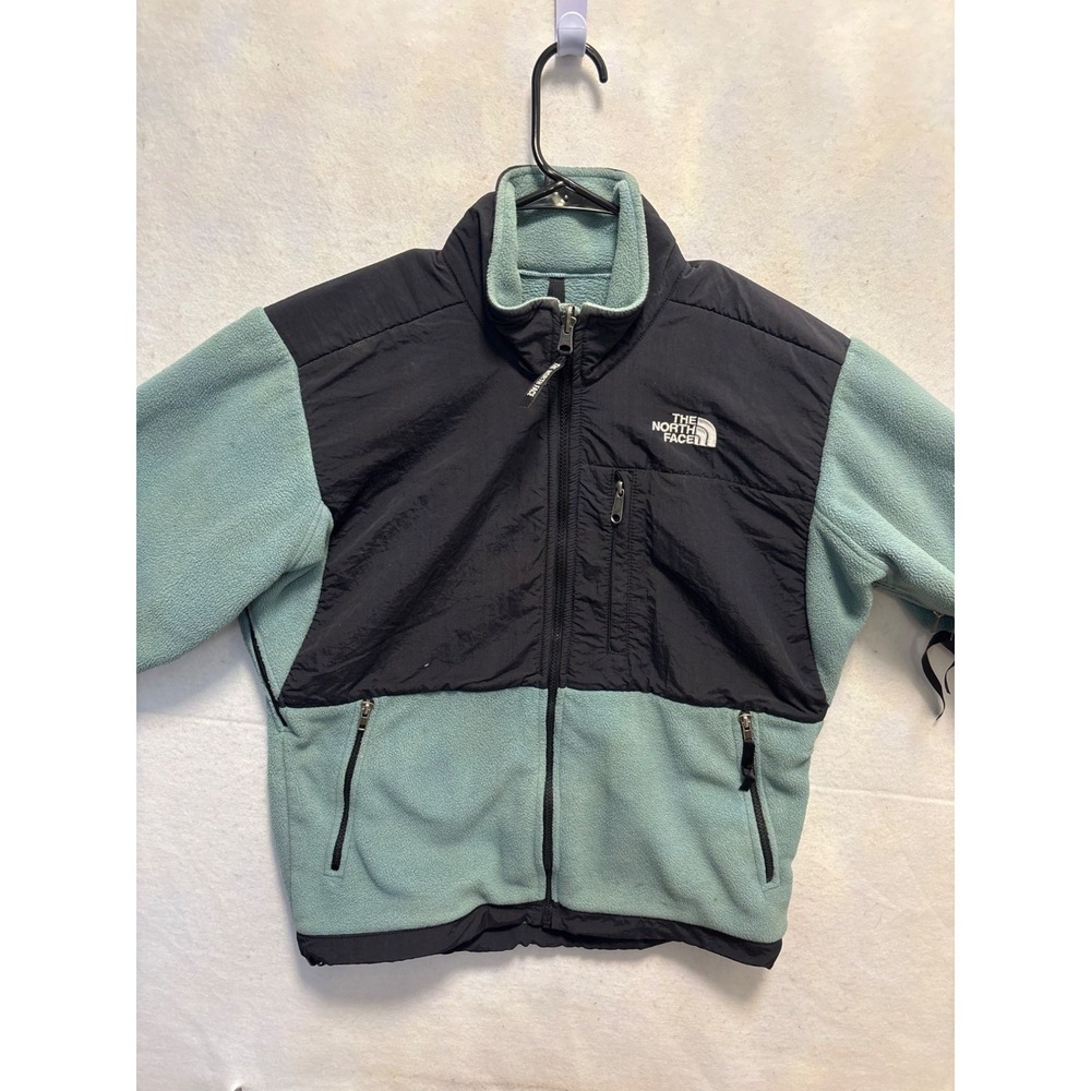 The North Face Women Full-Zip‎ Fleece Jacket Size M Black & Green
